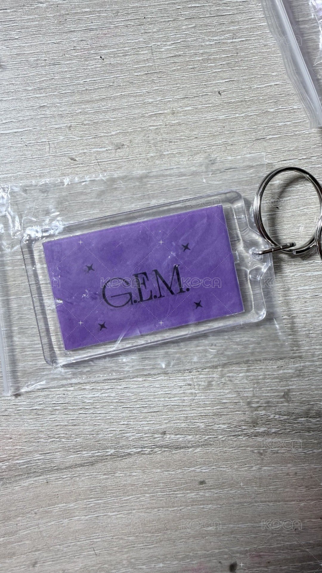 紫色G.E.M.鑰匙圈