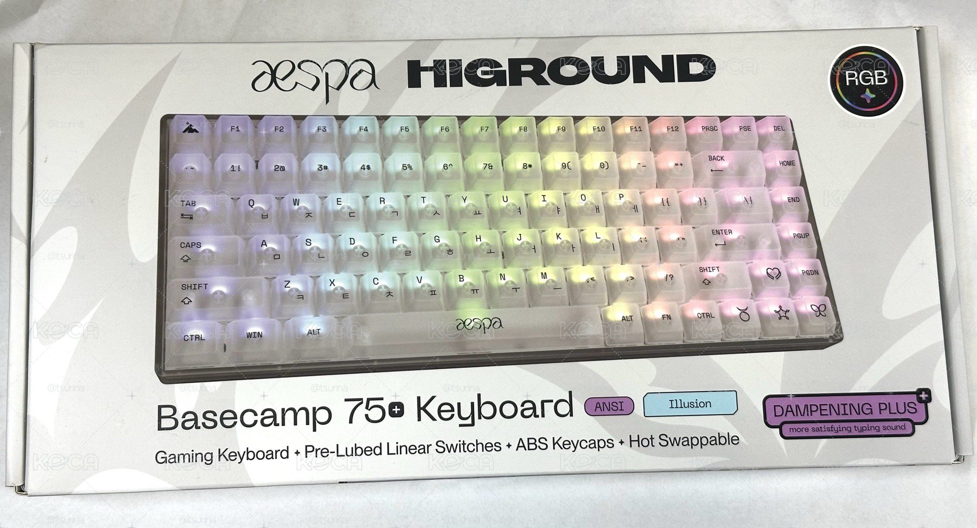 aespa x HIGROUND 75+ 聯名機械鍵盤 未開封