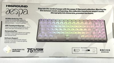 aespa x HIGROUND 75+ 聯名機械鍵盤 未開封