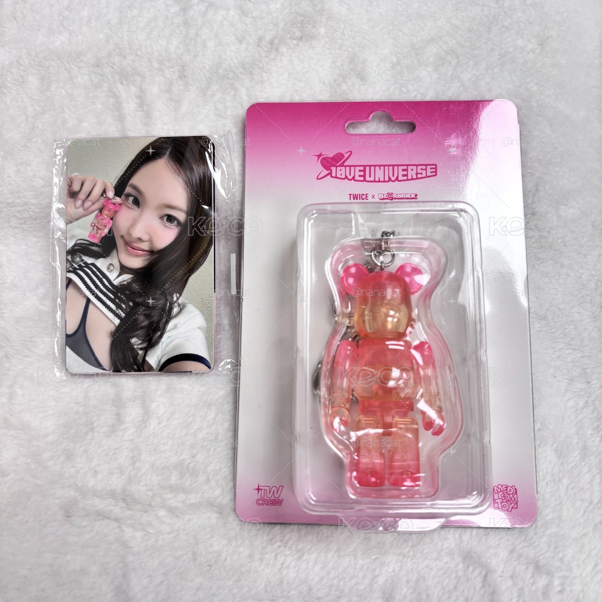 現貨 TWICE x BE@RBRICK 吊飾+小卡組