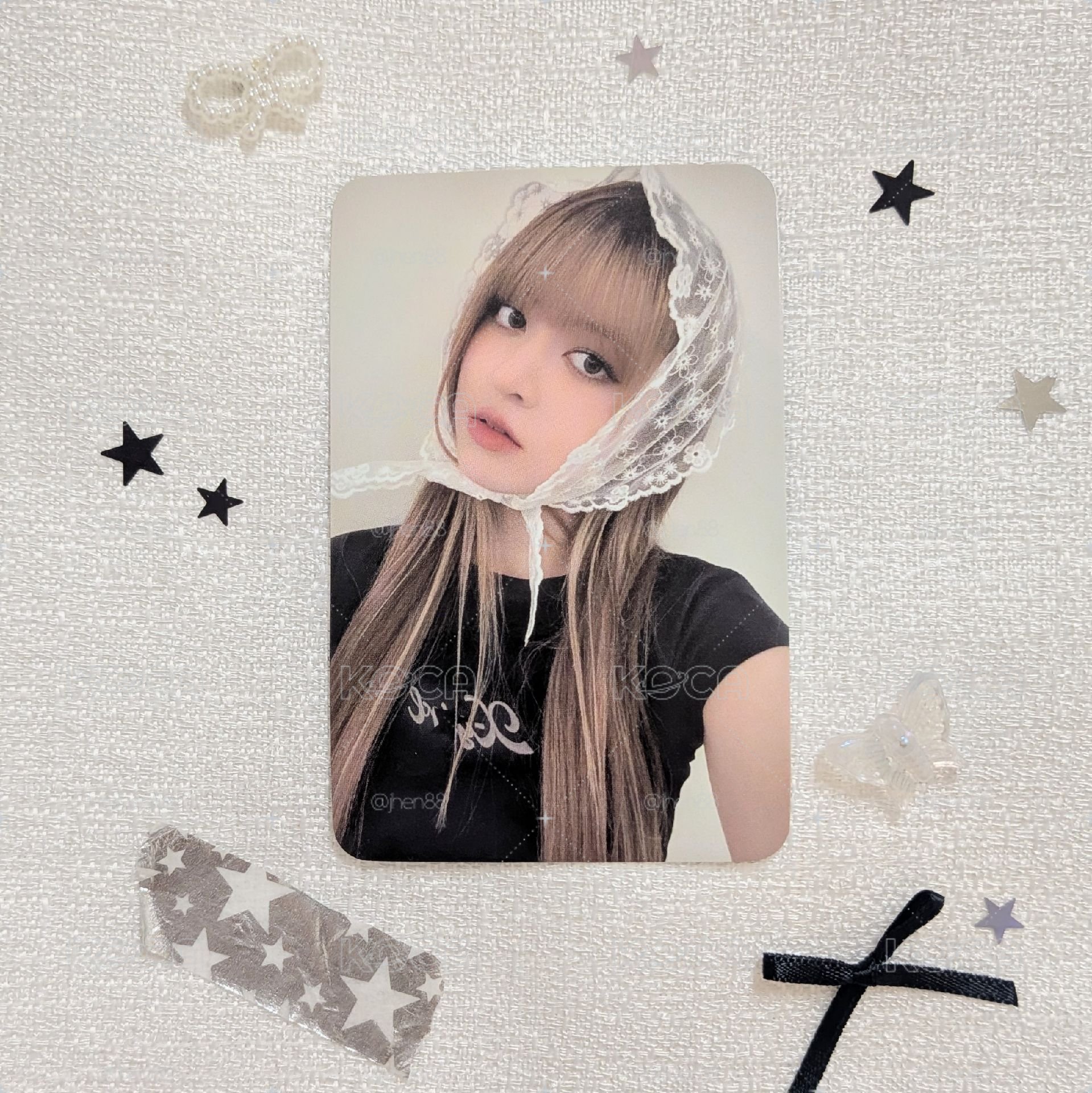 ⚫ STICK OUT sw 線上 6.0 簽售卡 蕾絲頭巾莉