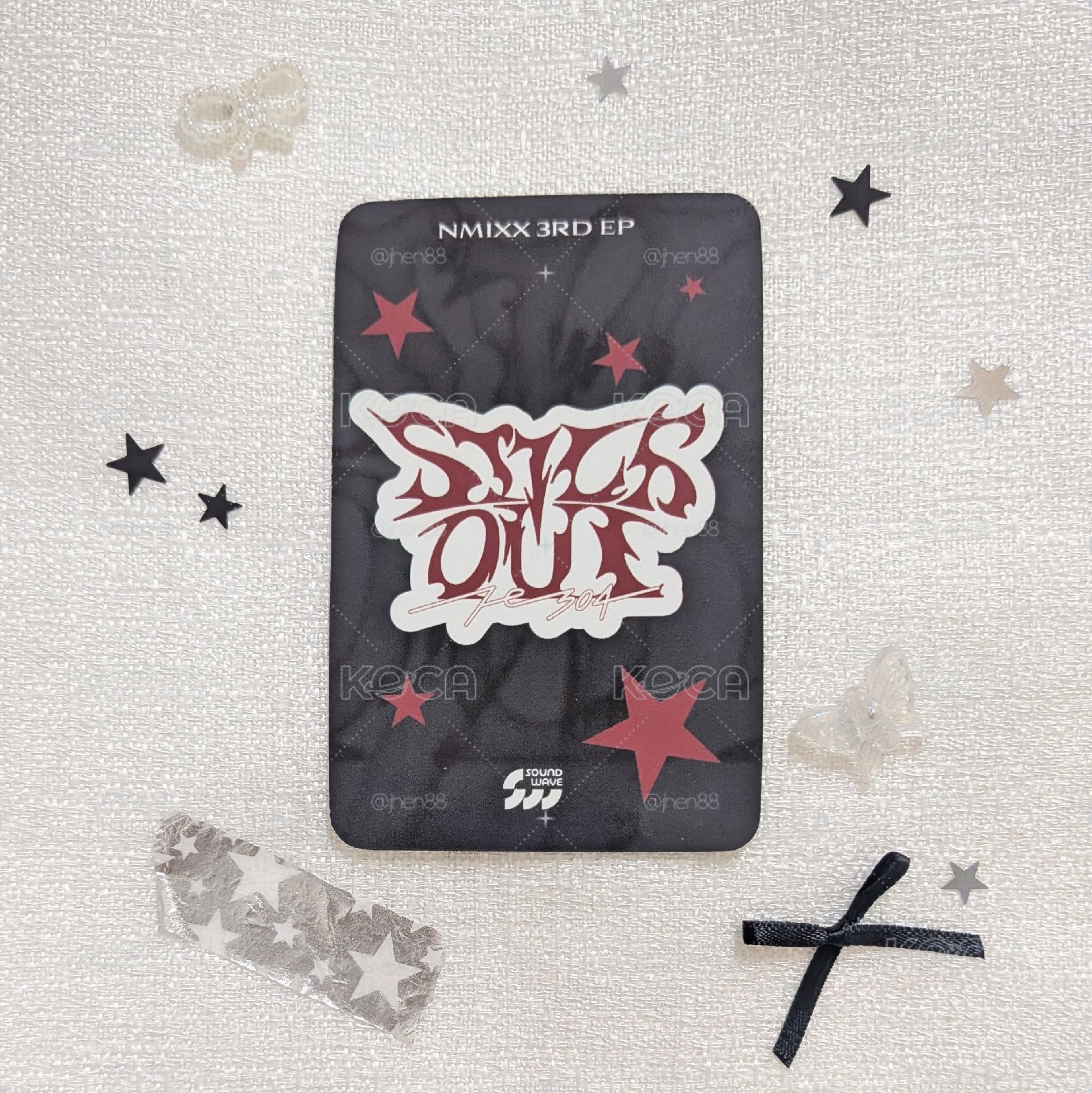⚫ STICK OUT sw 線上 6.0 簽售卡 蕾絲頭巾莉