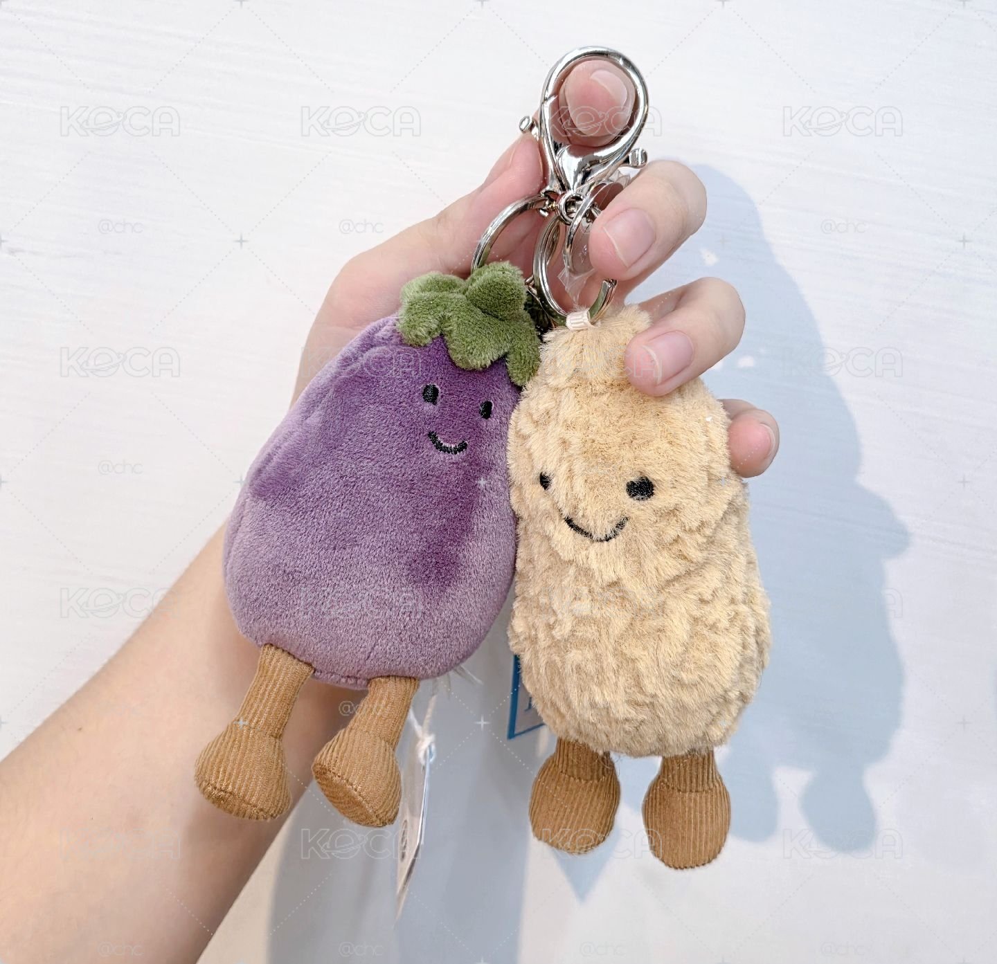 美國Jellycat 茄子＆花生吊飾現貨