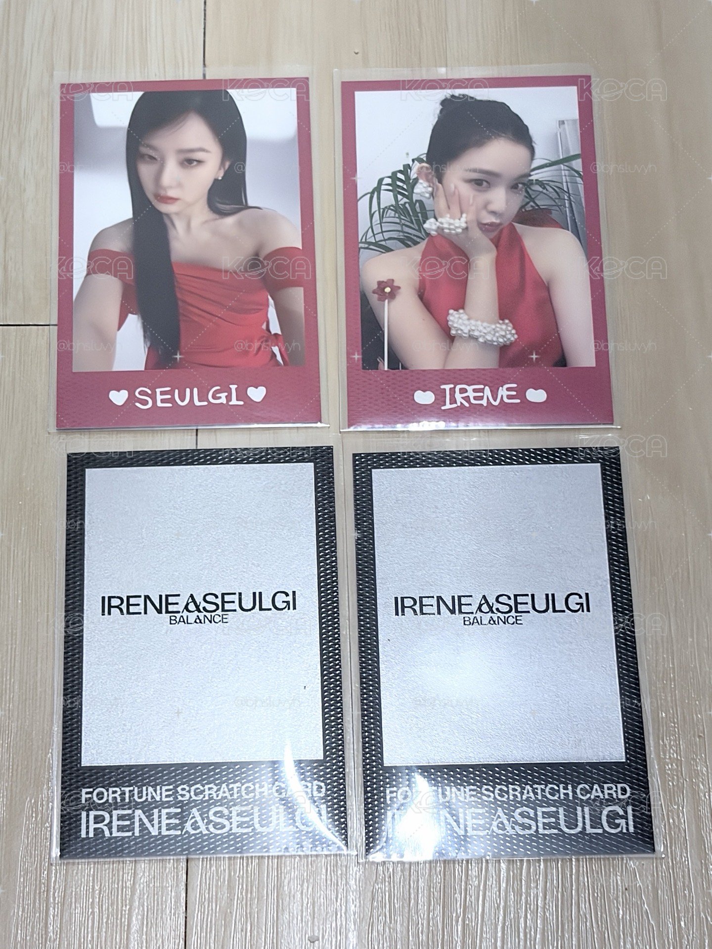 ✨Red velvet Irene&seulgi 小分隊場周隨機卡圖上一組