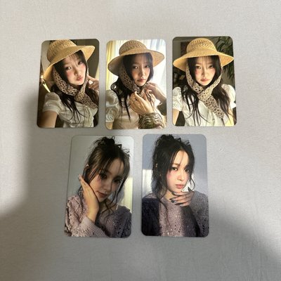 Yeri生日會小卡套出