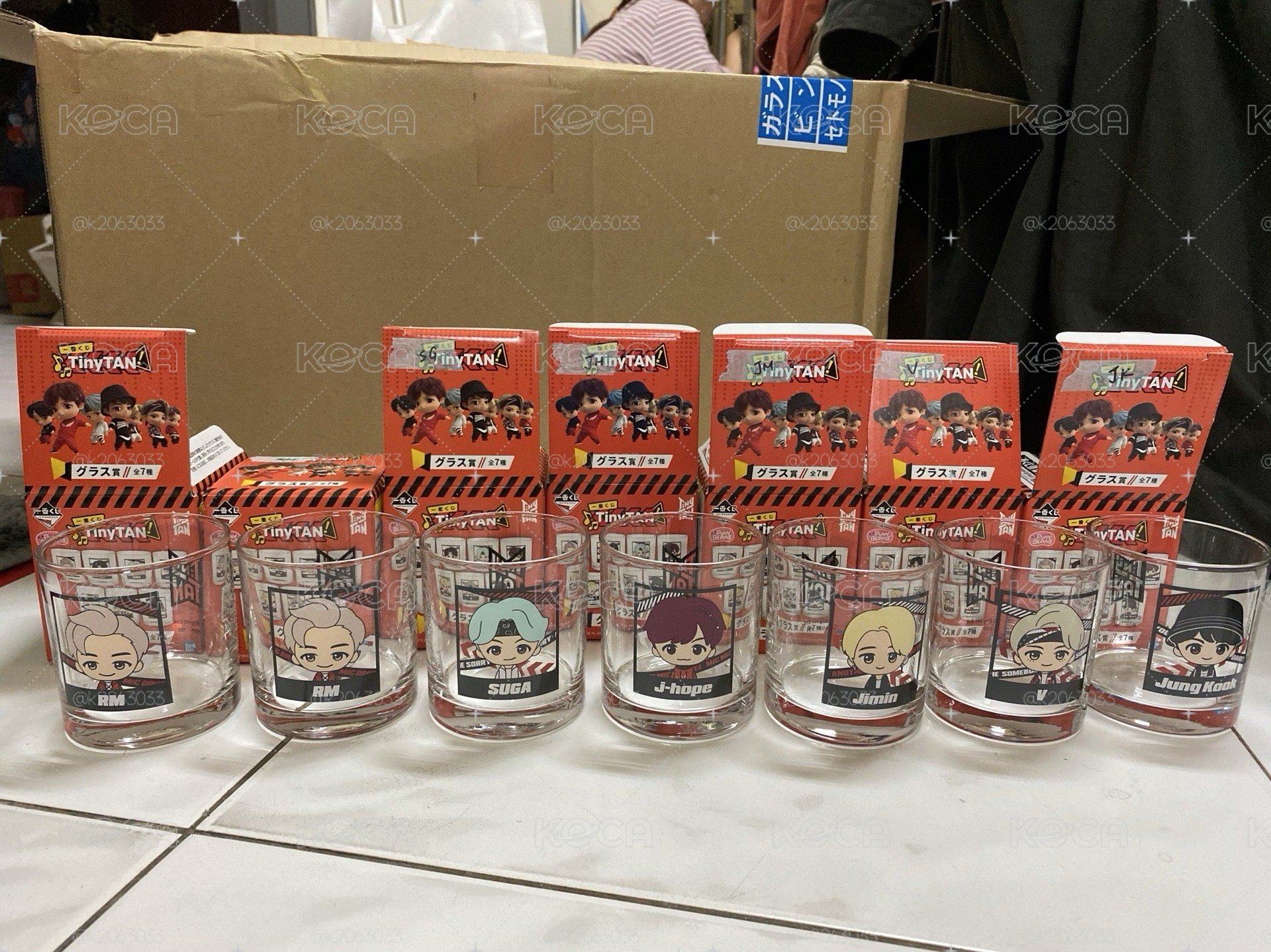TinyTan Micdrop 玻璃杯