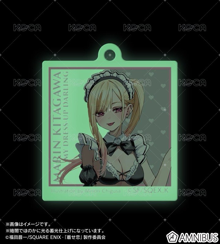 水着メイドver. 蓄光アクリルキーホルダー