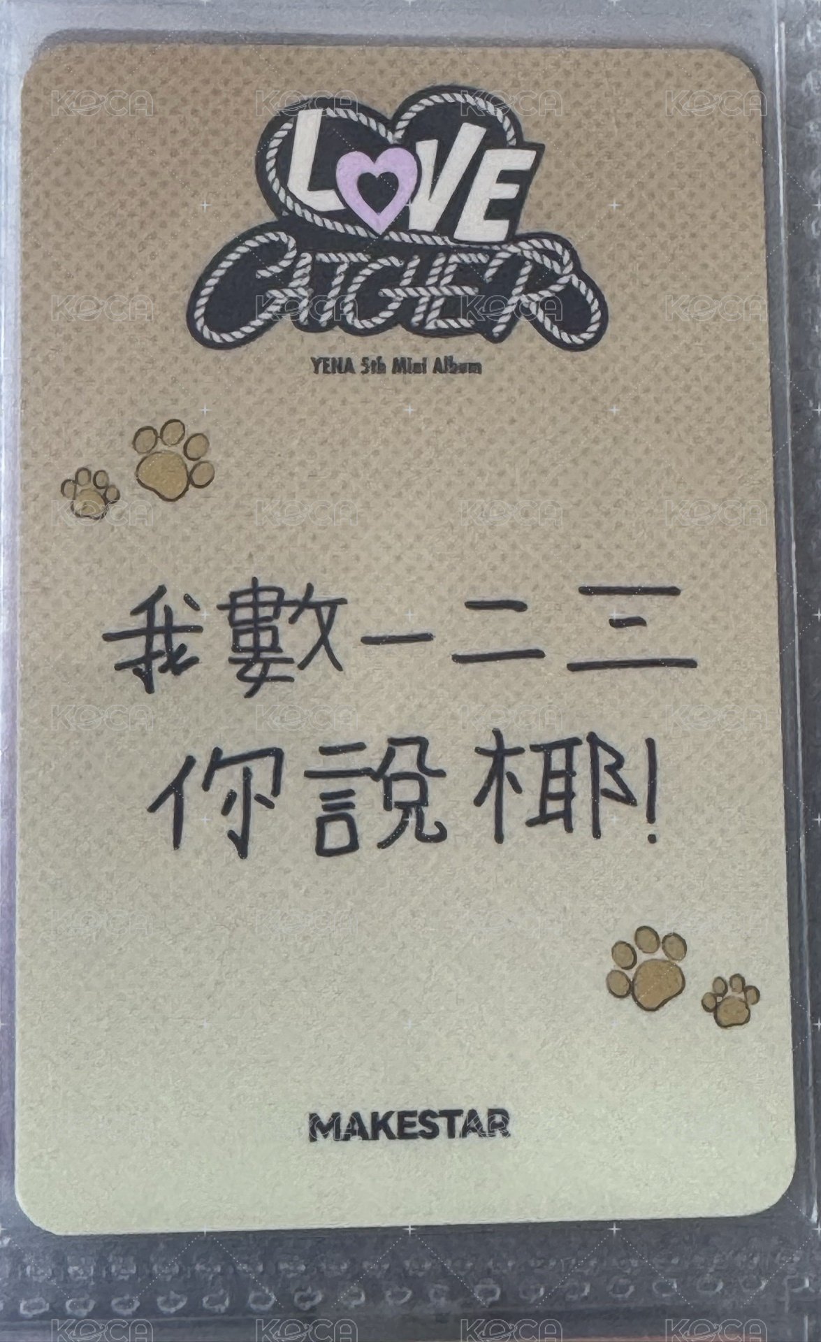 迷五 ms 台北 簽售卡 柴犬 ver. 背面