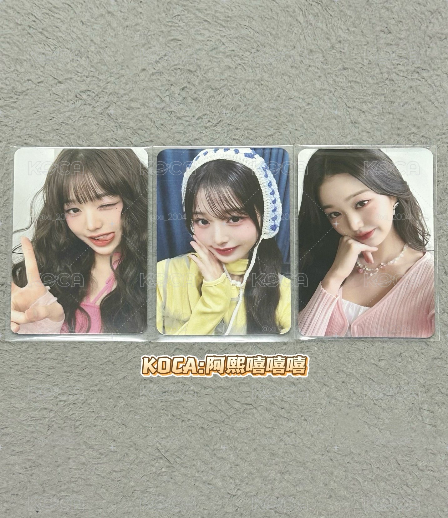 IVE 員卡三張小盤