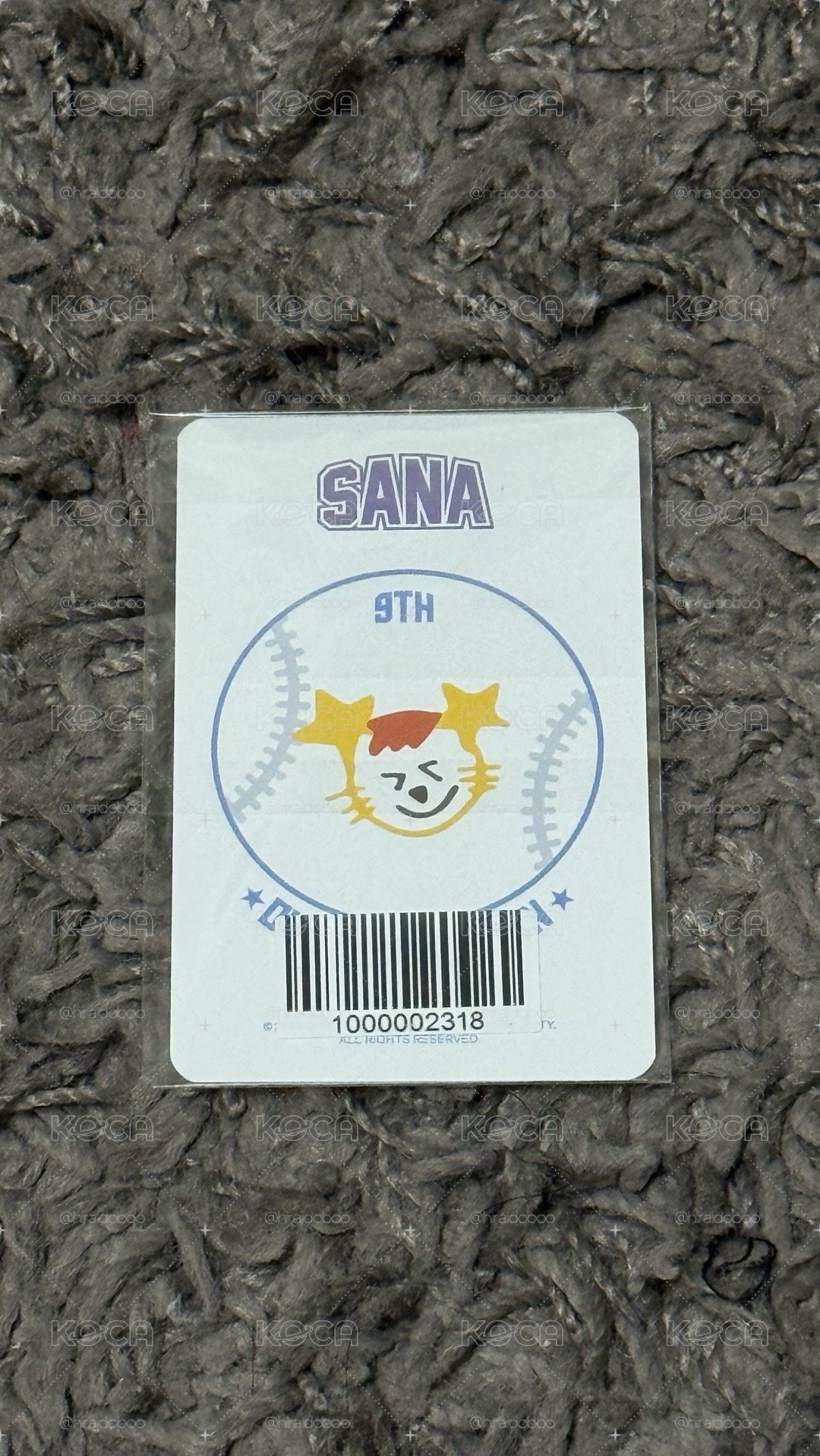 Sana 9週年 棒球卡 無球