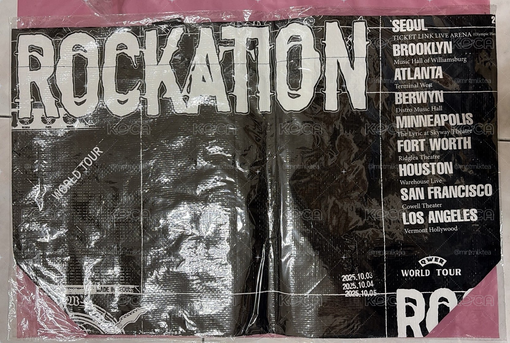 QWER 1巡ROCKNATION 購物袋