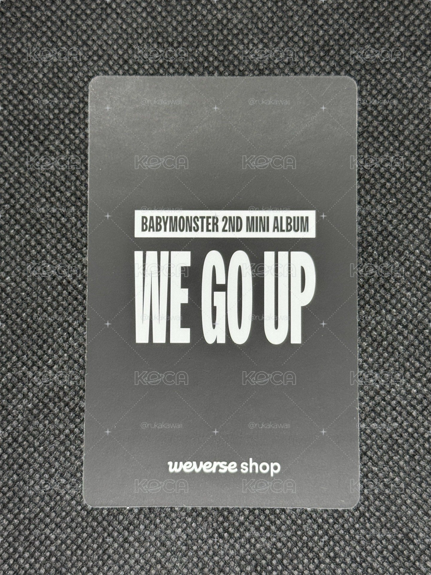 寶怪 茶仁 WE GO UP wvs簽售卡 