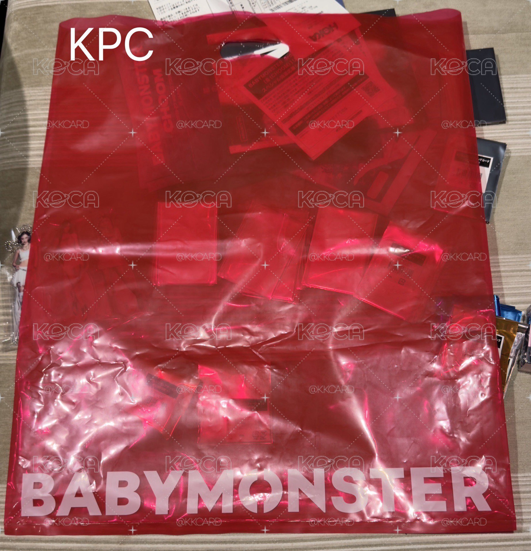 BABYMONSTER CHOOM 大阪快閃 塑膠袋