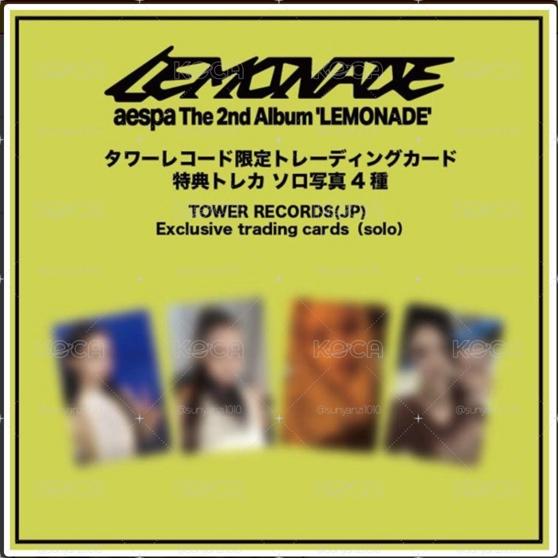 aespa LEMONADE 專輯 MUTANT Ver  (特典+應募卷）單封 日本通路