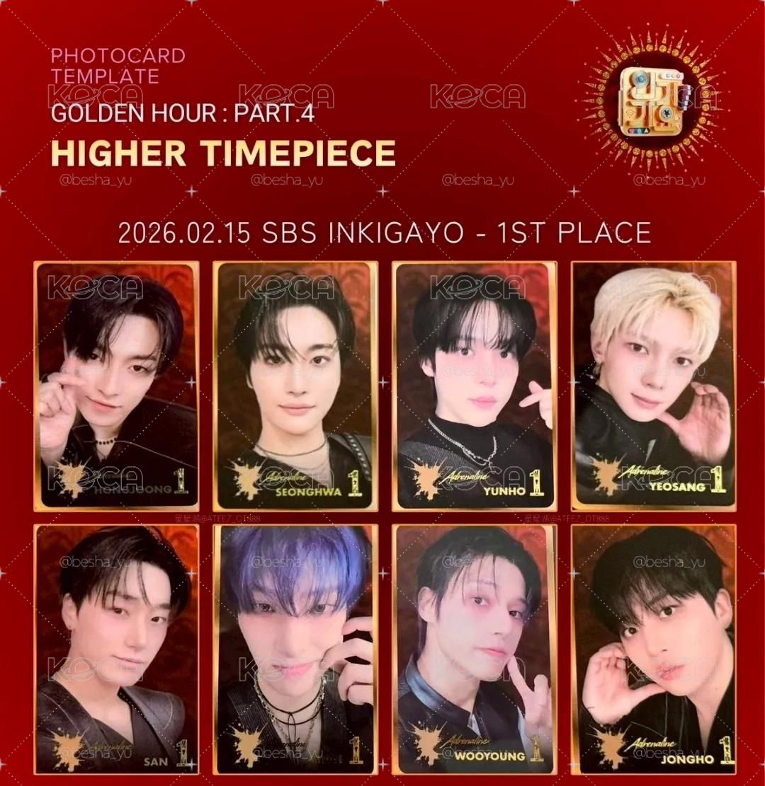 HIGHER 人氣歌謠一位卡 一套