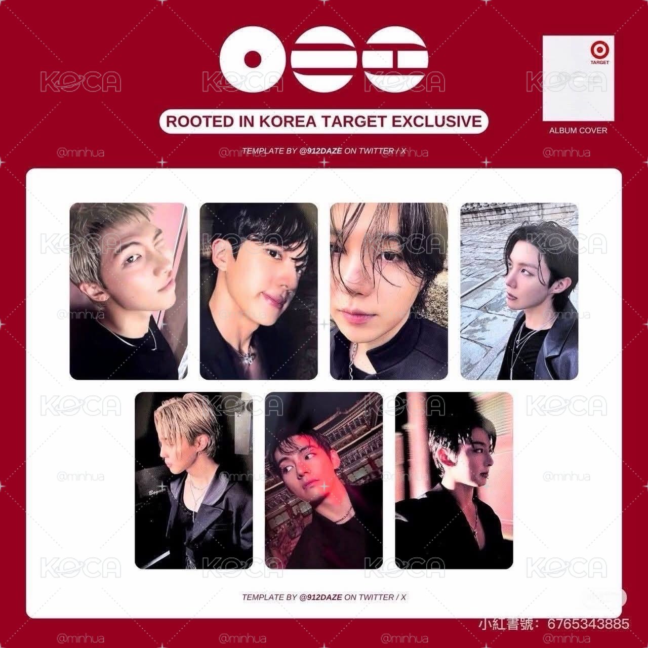 防彈少年團 BTS Target美版小卡