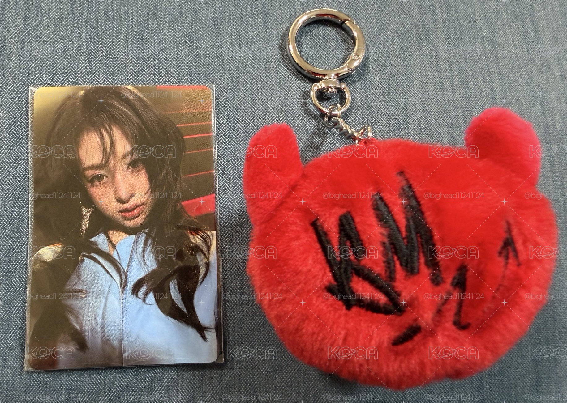 Babymonster CHOOM 紅色絨毛球 小卡 賢
