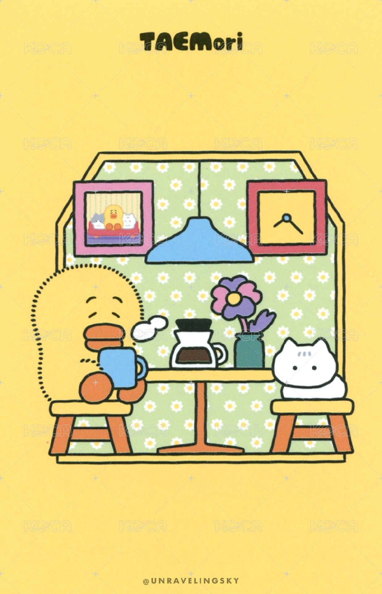 TAEMori [COZY NEST] POP-UP STORE 周邊卡  背面