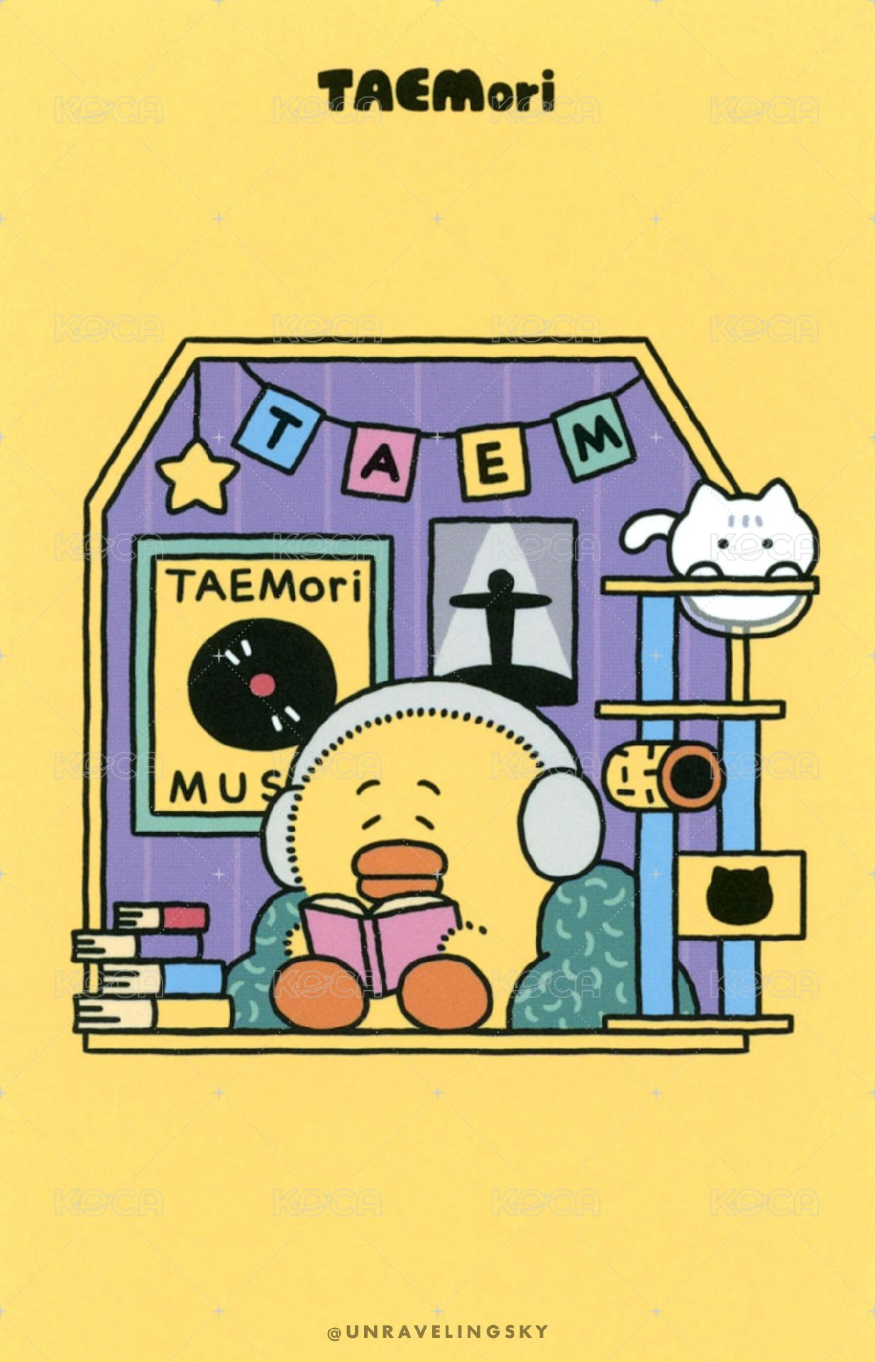 TAEMori [COZY NEST] POP-UP STORE 周邊卡  背面