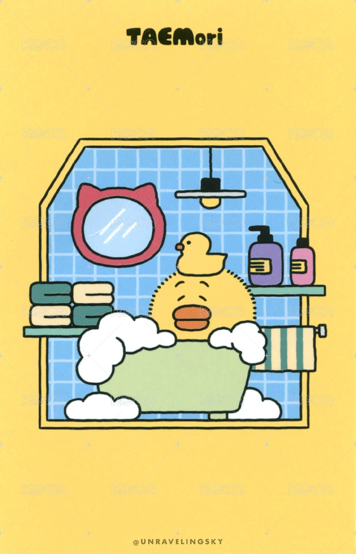 TAEMori [COZY NEST] POP-UP STORE 周邊卡 卡套 背面