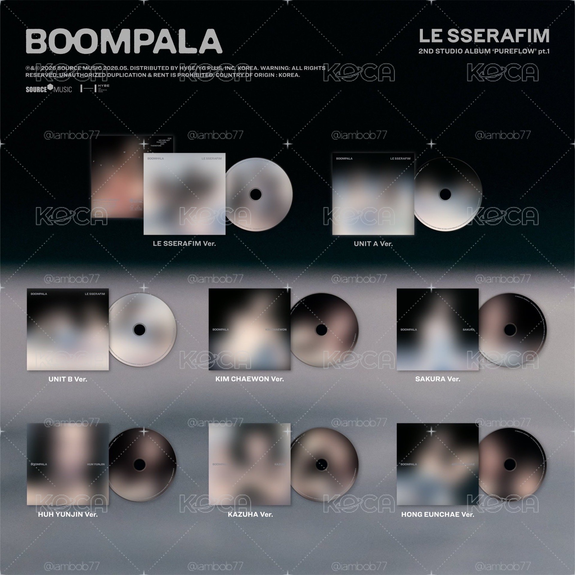 BOOMPALA 單曲CD 不二補