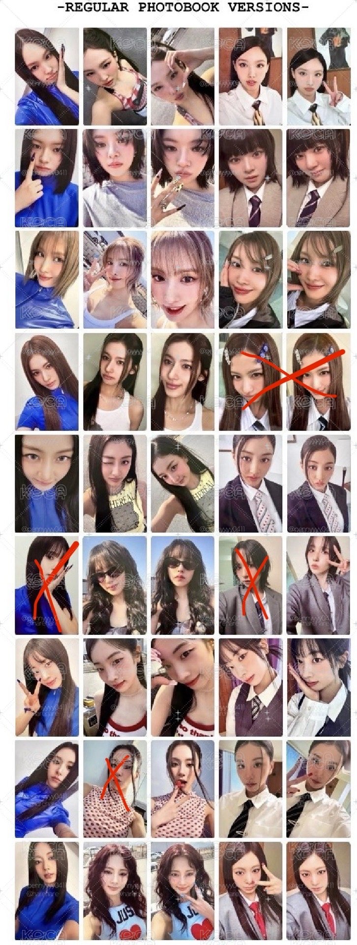 TWICE 正規四 40張專輯卡