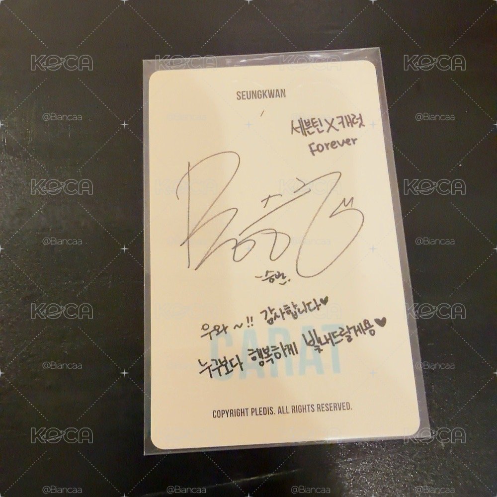 seventeen 二期會員禮 小卡 寛