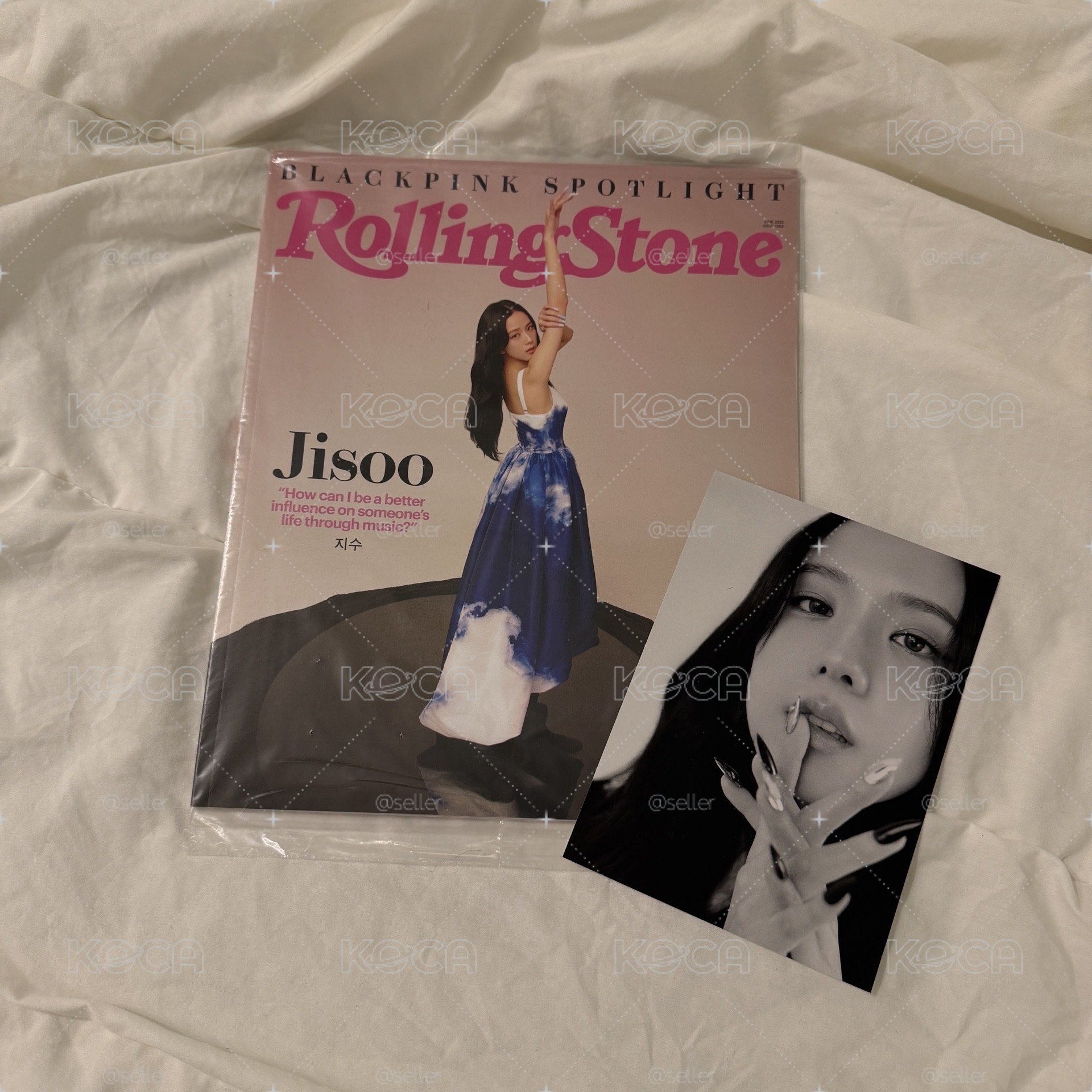 BLACKPINK Jisoo 滾石雜誌 + 明信片大卡