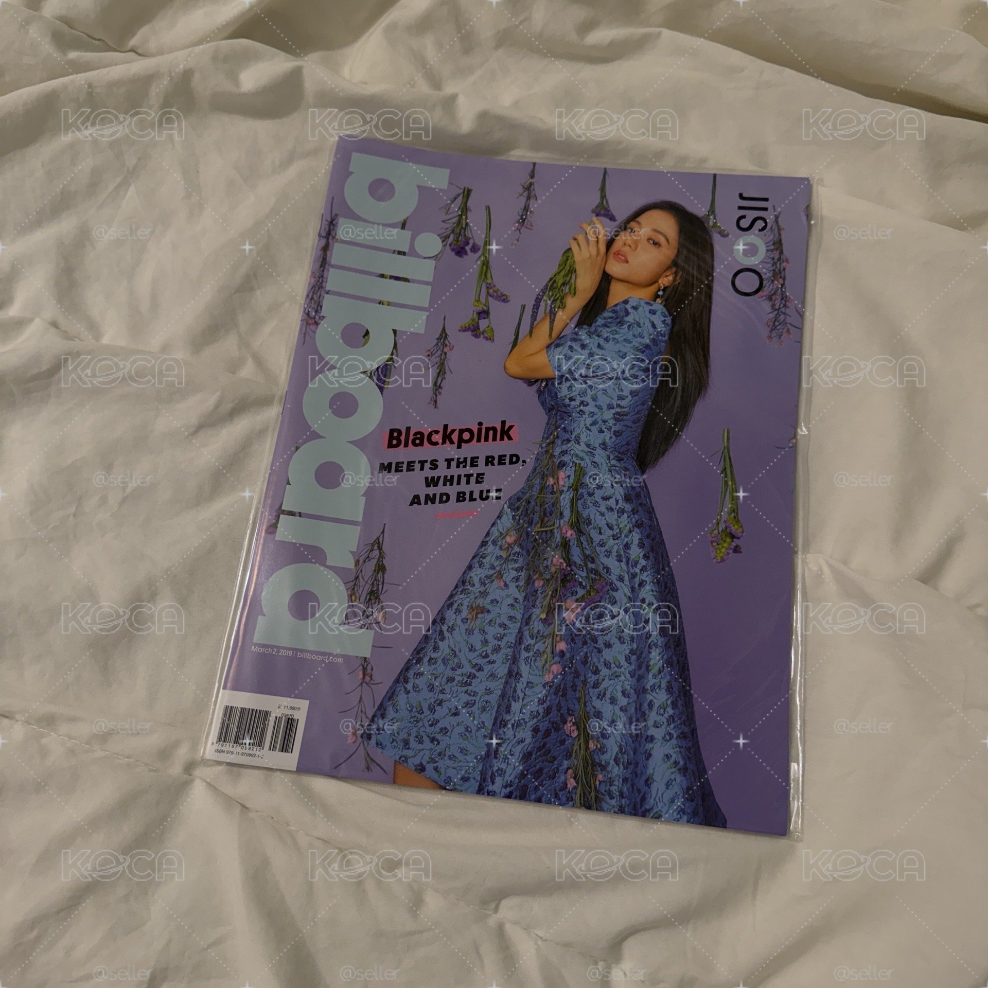 BLACKPINK Jisoo billboard 告示牌雜誌+封面同款折疊大海報