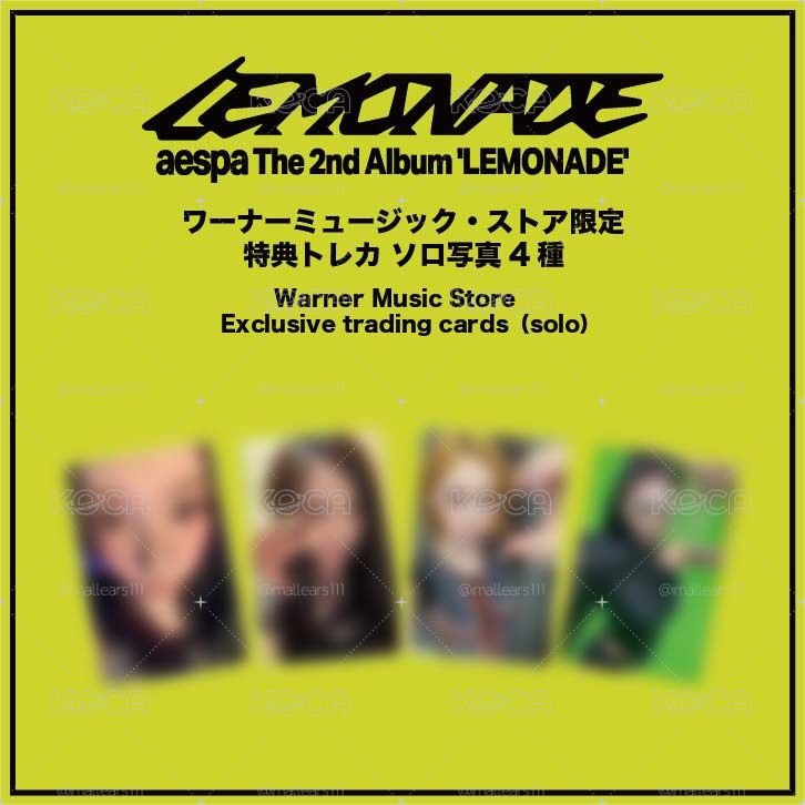 aespa LEMONADE 華納 特典卡 + MUTANT ver.未拆專