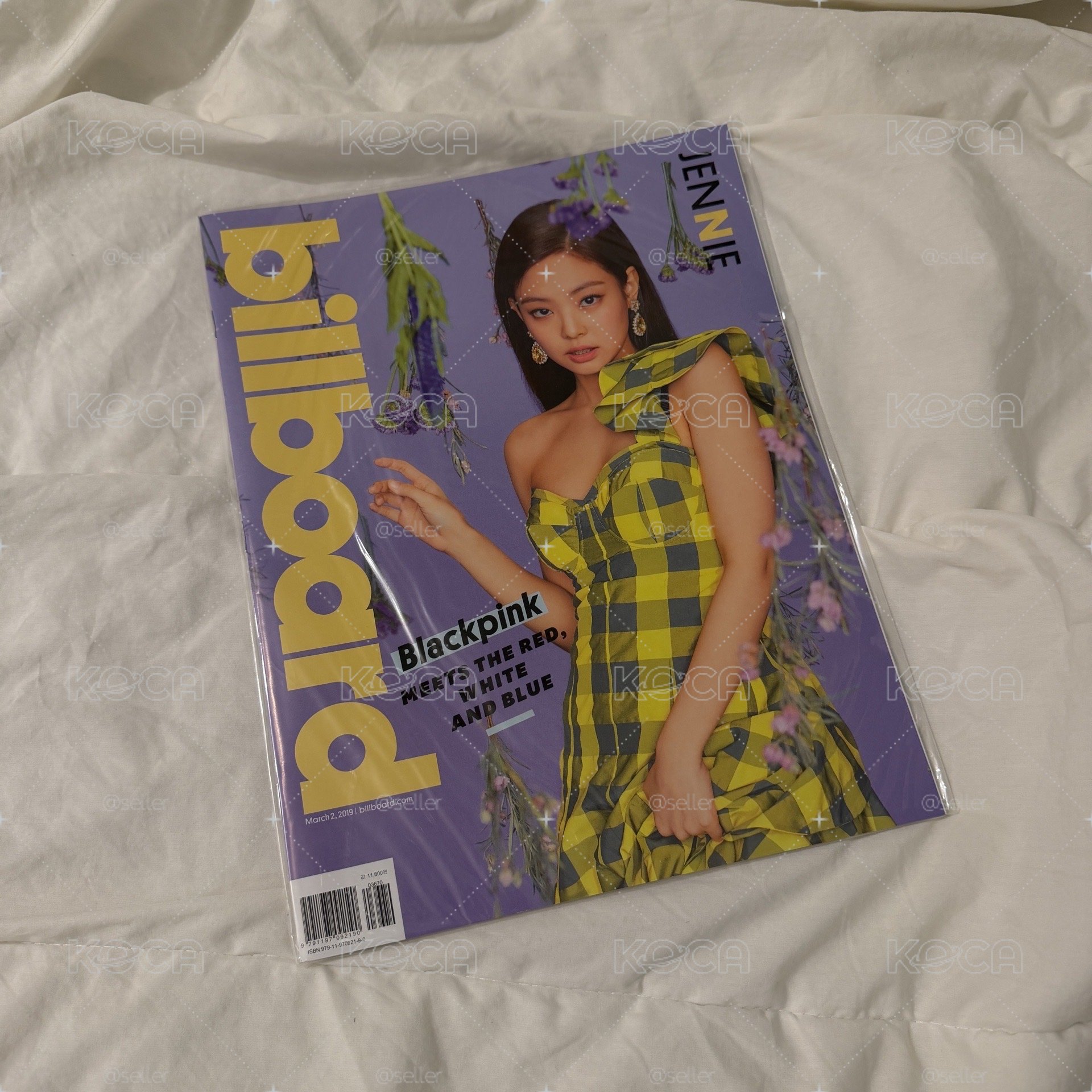 BLACKPINK Jennie billboard 告示牌雜誌+封面同款折疊大海報