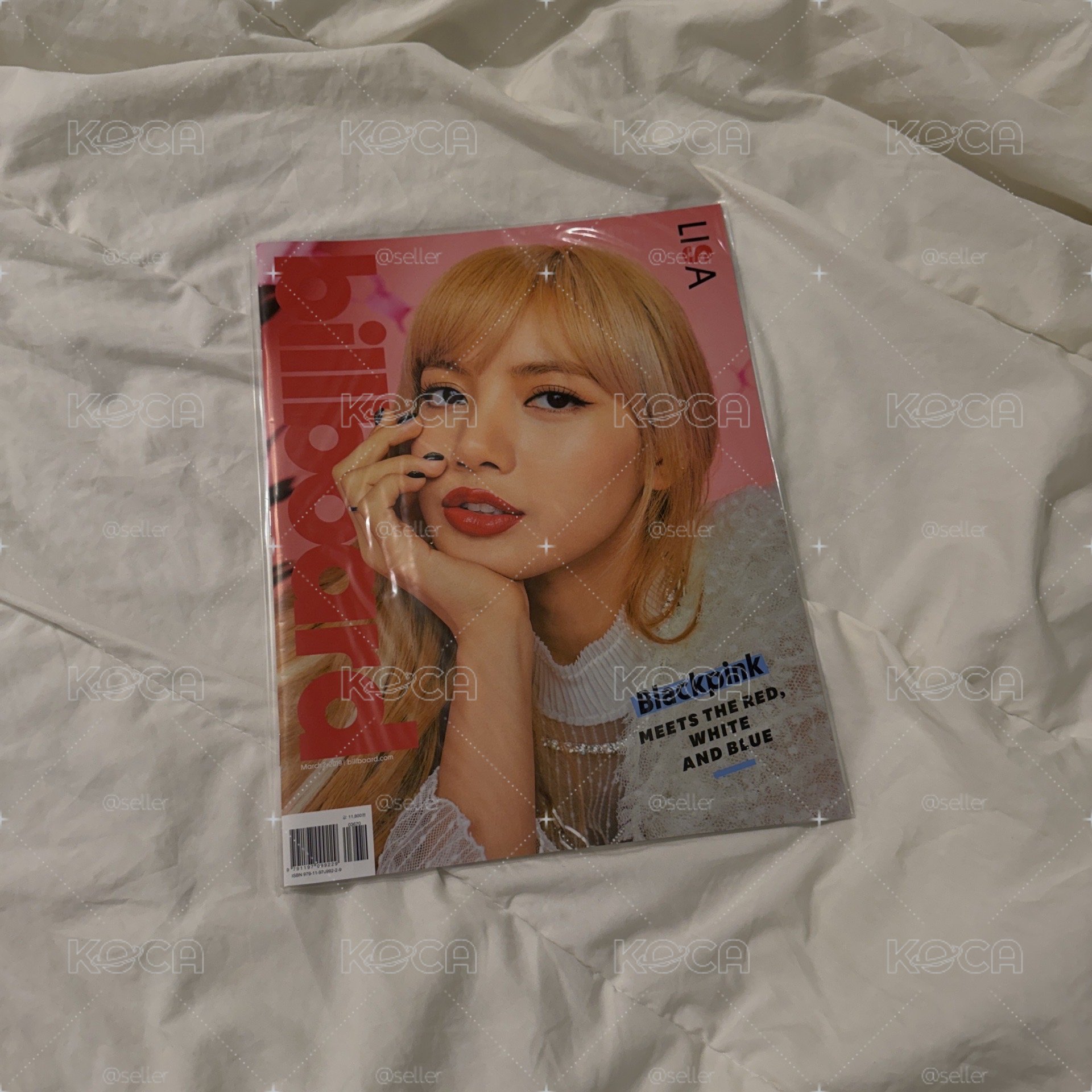 BLACKPINK Lisa billboard 告示牌雜誌+封面同款折疊大海報
