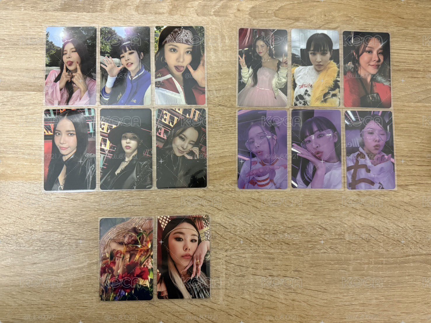 MIC ON Nemo ver. 專輯卡 Red Moon 專輯卡 Solar TRAVEL 專輯卡 whee in