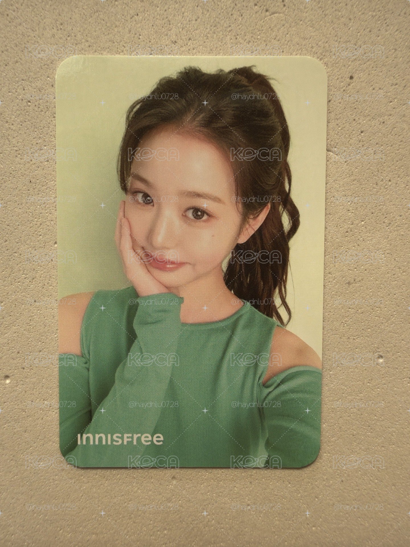 現貨當日出貨/innisfree 代言卡 員