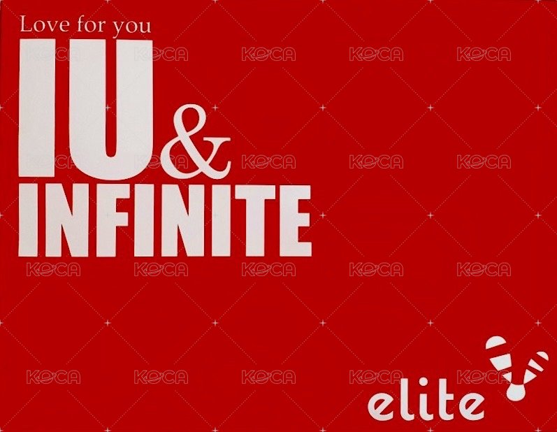 Elite  海報 IU&INFINITE 迷你海報 背面
