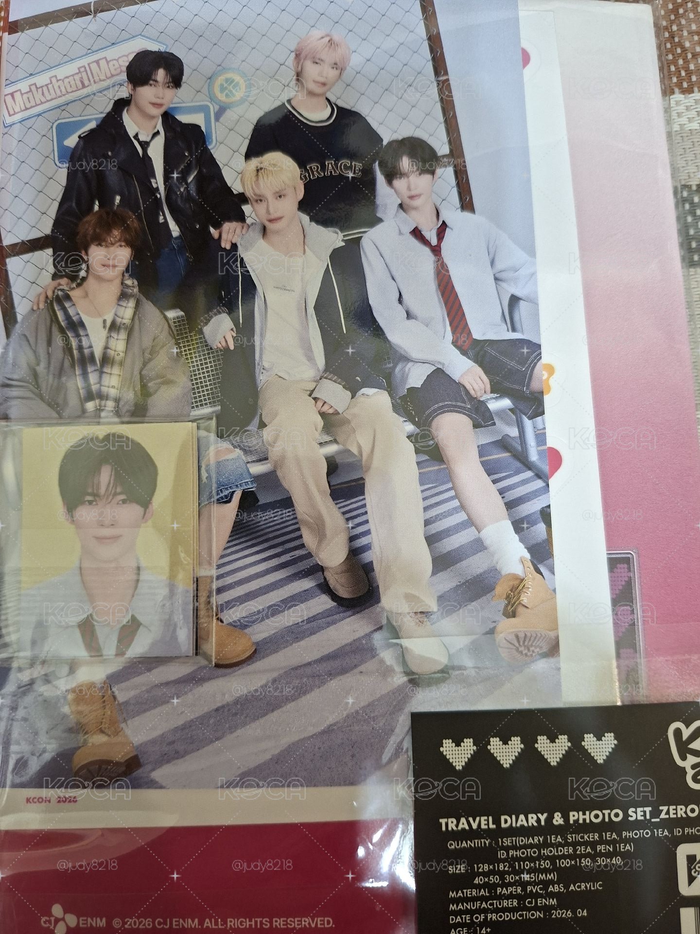 現貨 拆售kcon2026證件照日記本組 ❌️雄來證件照