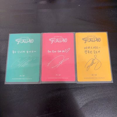 seventeen follow 卡包卡 自拍卡 榮 碩 俊 勳 八 表演隊