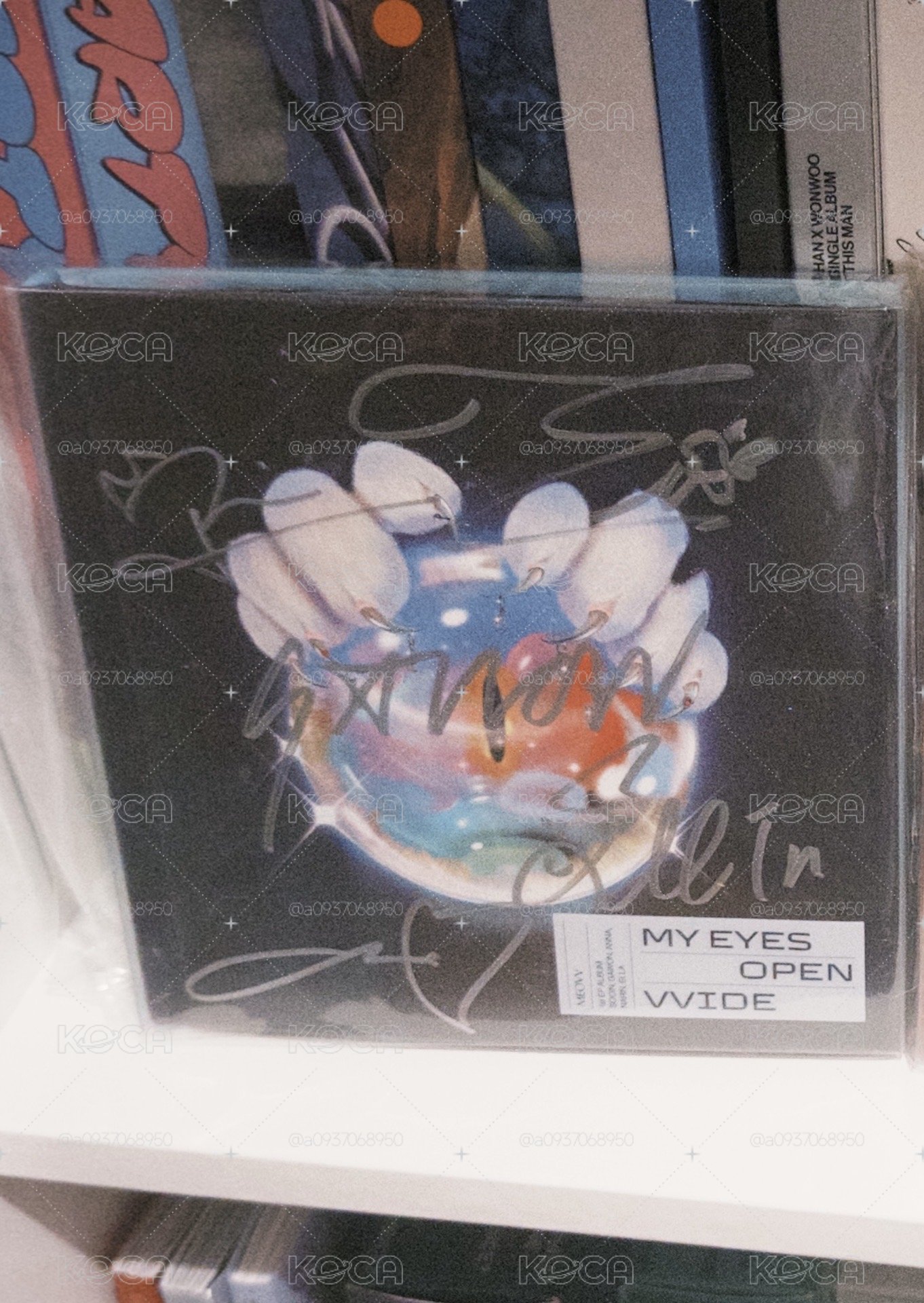 MEOVV 1st EP ALBUM 'MY EYES OPEN VVIDE' mwave 親簽專輯
