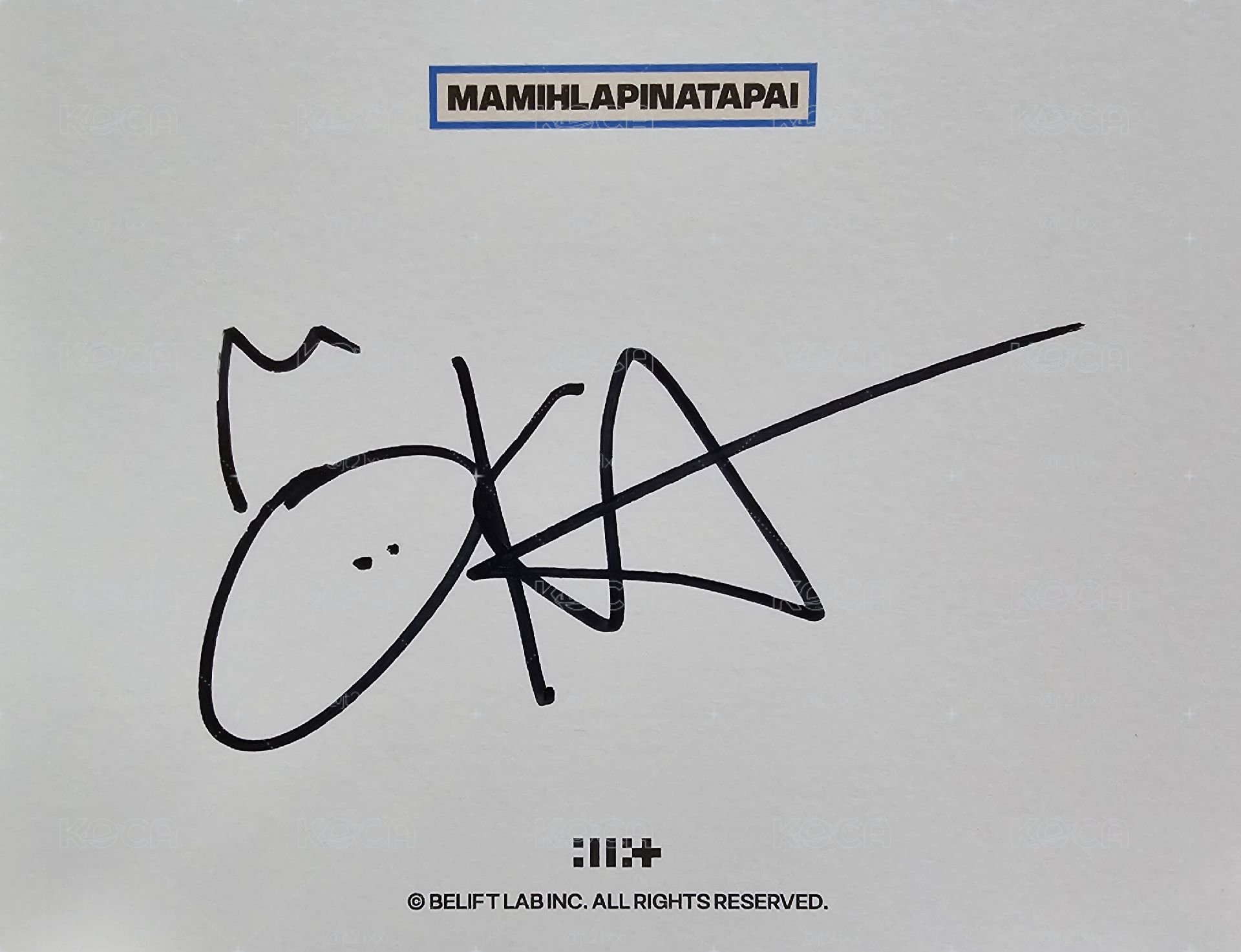 ILLIT 迷四 簽名全專 MAMIHLAPINATAPAI
