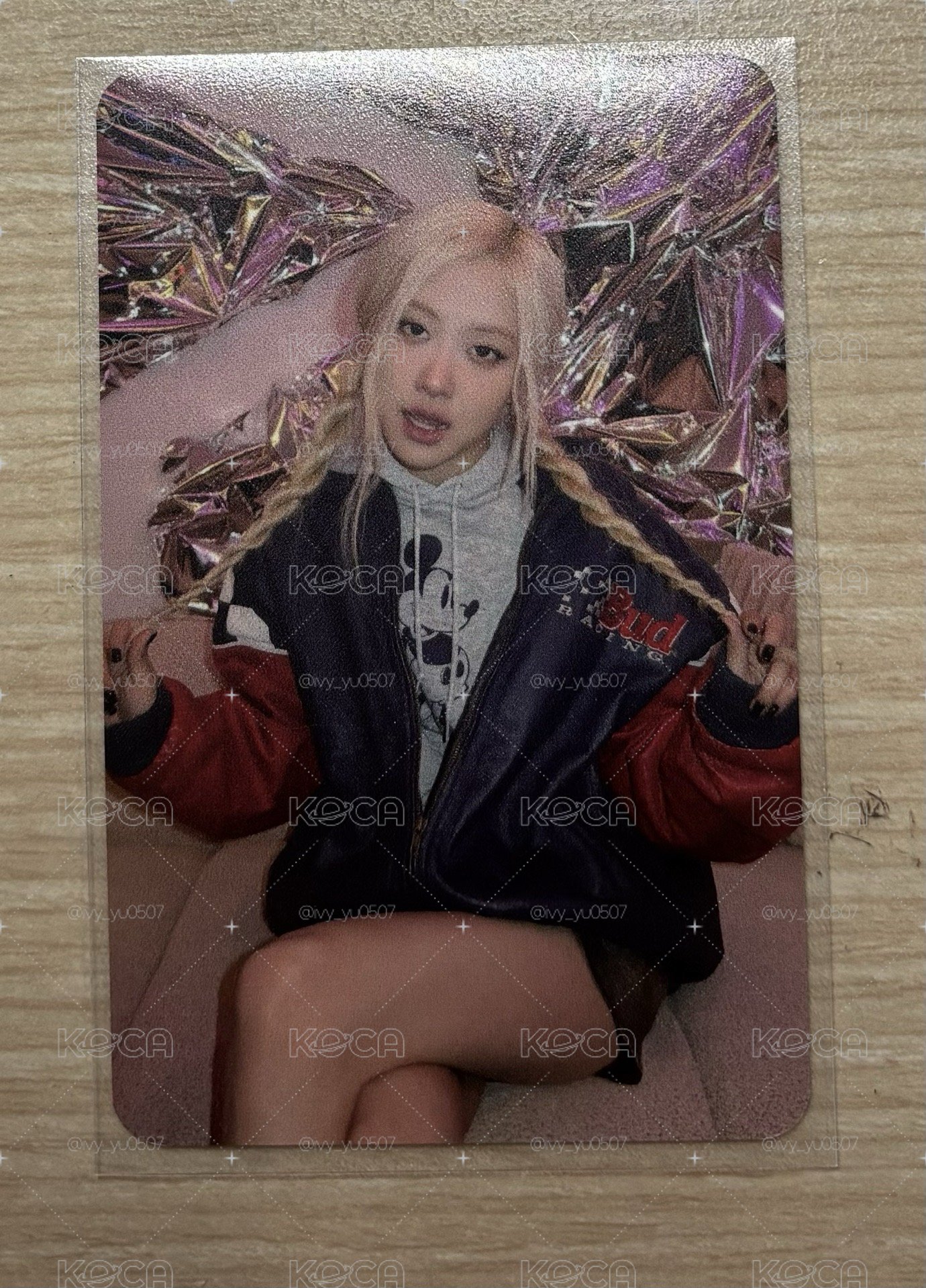blackpink rosé tbl 線上周邊1.0特典卡