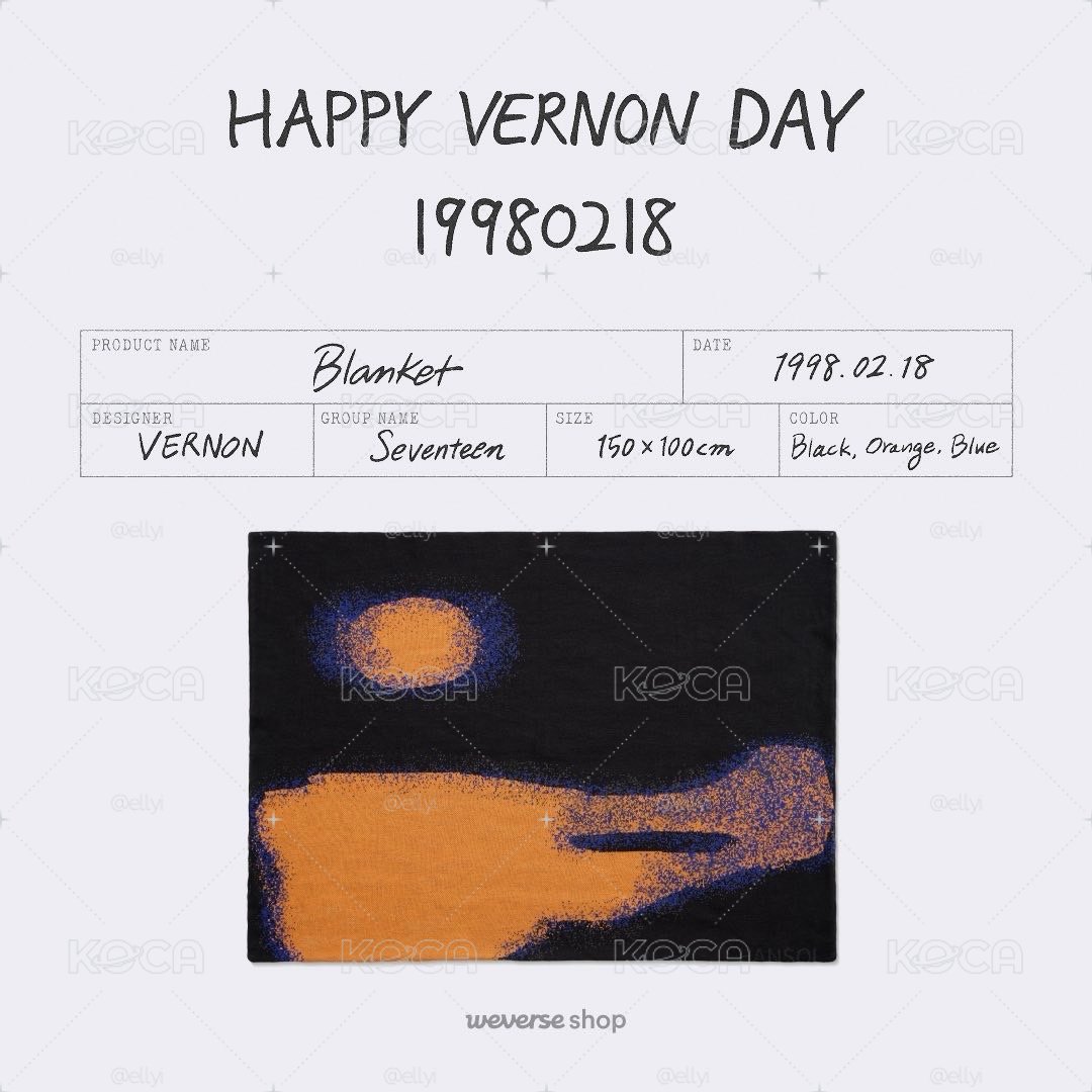 Vernon 生日禮盒ver.5 毯子 