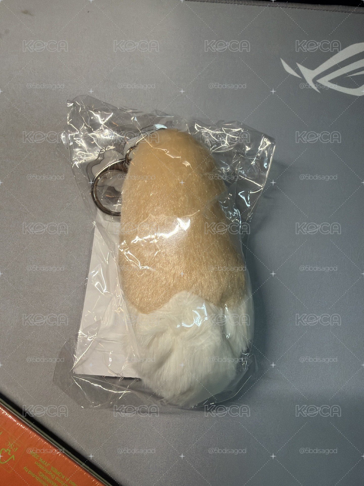 領尾巴鑰匙圈