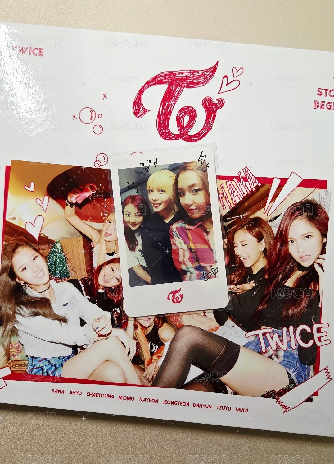 TWICE 出道效桃彩三人卡＋出道專🍭
