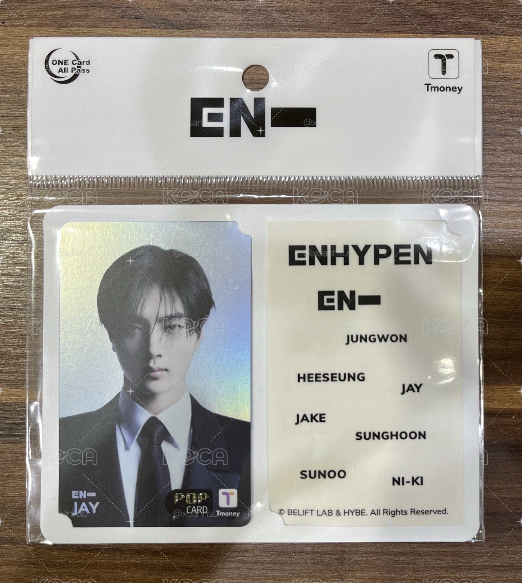 ENHYPEN JAY 交通卡