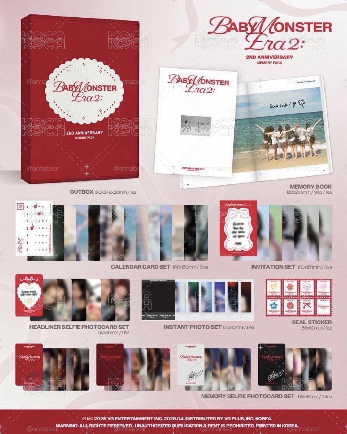 BABYMONSTER 二週年回憶紀念寫真書