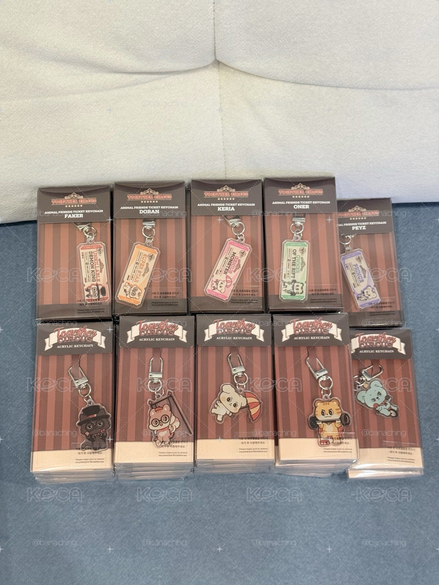 T1 馬戲團 娃娃壓克力鑰匙圈 現貨