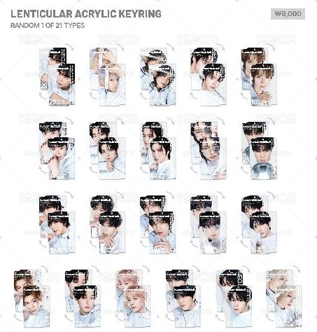 NCT 10週年快閃隨機透鏡鑰匙圈線下