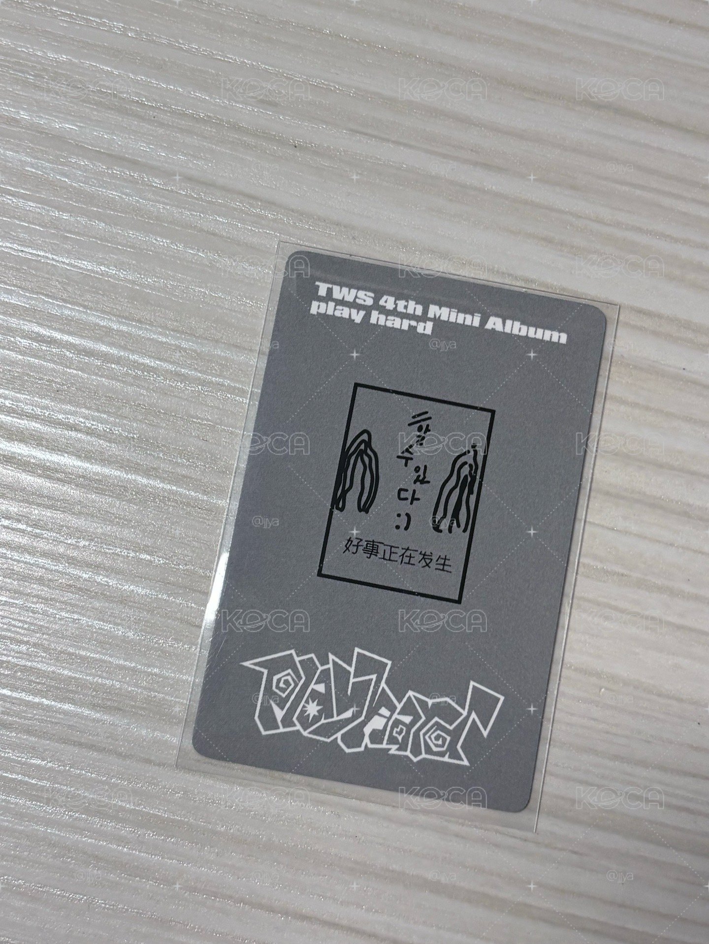 Tws 韓志薫 迷四 中文卡背