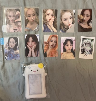 aespa 冬卡套 圖一整圖不拆 含圖二吉娃 idle 小卡