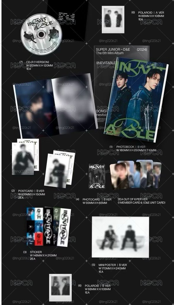 空專 SUPER JUNIOR D&E 第6張 迷你專輯 INEVITABLE 東海 銀赫